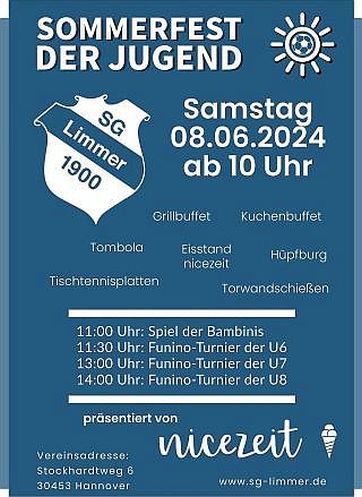 SGL Flyer Sommerfest 2024 Spielzeiten kl