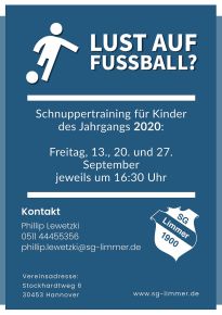 SG Limmer Flyer 2020 1 kl